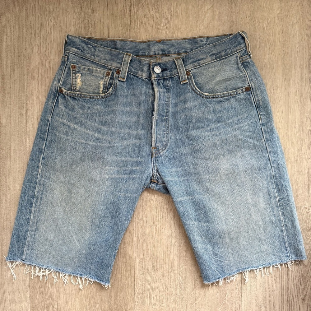 Levi's 501 low rise bermuda cutoff shorts